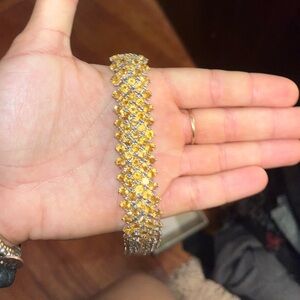 Citrine sterling silver bracelet